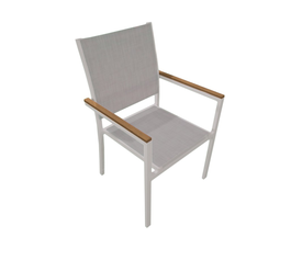 Bios πολυθρόνα αλουμινίου Εκρού