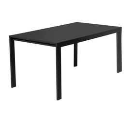 Amari Τραπέζι Αλουμινίου Ανθρακί 150x80x74 cm