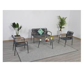 Cabana set 4τμχ αλουμινίου με rope