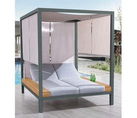 Fiorella Daybed Αλουμινίου Ανθρακί