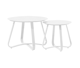 Tραπέζι αλουμινίου Φ42x40cm Λευκό