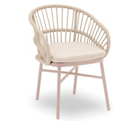 Limbani Πολυθρόνα Αλουμινίου Taupe 55x61x81cm