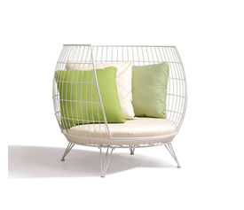 Circle πολυθρόνα lounge μεταλλική