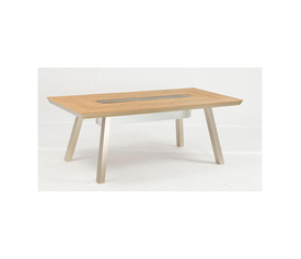 Greenwich Τραπέζι Αλουμινίου με Σαμπανιέρα