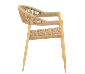 Adina πολυθρόνα αλουμινίου-rope Φυσικό