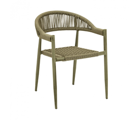 Adina πολυθρόνα αλουμινίου-rope Olive Green