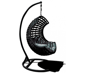 Dallin Steel κούνια Μαύρη 105x105x190cm