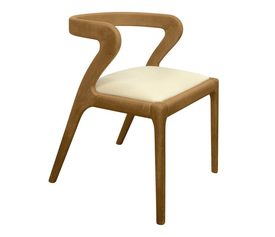AVERY Καρέκλα Τραπεζαρίας, Απόχρωση Φυσικό, Pu Εκρού