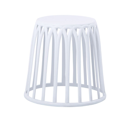 SABA Σκαμπό, Στοιβαζόμενο, PP-UV Άσπρο