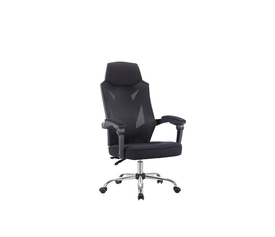 BF9450 Πολυθρόνα Relax Γραφείου Διευθυντή, Βάση Χρώμιο, PP Μαύρο, Mesh Μαύρο