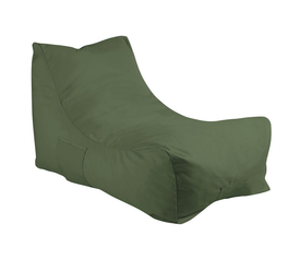 LAZY Πουφ Ανάκλιντρο 100% Αδιάβροχο, Ύφασμα Λαδί