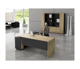 PROJECT Γραφείο Δεξιά Γωνία, Απόχρωση Sonoma - Γκρι