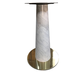 SCOTT βάση τραπεζιού Gold Inox #201 (23,20 kg) / Κολώνα απόχρωση Μάρμαρο