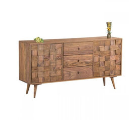 TEKA Μπουφές Τραπεζαρίας Σαλονιού, Ξύλο Ακακία Φυσικό