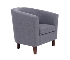 BOGA Πολυθρόνα Σαλονιού Καθιστικού, Ύφασμα Γκρι