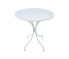 PARK Τραπέζι Μέταλλο Βαφή Άσπρο