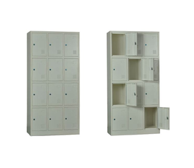 LOCKER 12 Θέσεων Μέταλλο Βαφή  Άσπρο