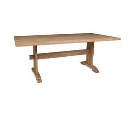 WESTERN Τραπέζι Τραπεζαρίας Ξύλο Ακακία Φυσικό