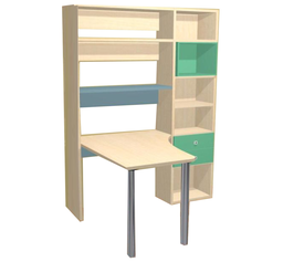 Παιδικη Βιβλιοθήκη Γραφείο απο Ελληνική Μελαμίνη   μήκος 138 ύψος 195 βάθος 120 AFS DALI-MIRO 138 
