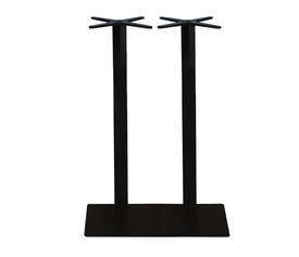 PRATO Βάση Τραπεζιού BAR Μακρόστενη 70x40cm H.108cm Μέταλλο Βαφή Μαύρο / 23,10kg