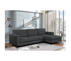 BANCO Καναπές Σαλονιού - Καθιστικού, Γωνία Αναστρέψιμος Ύφασμα Γκρι