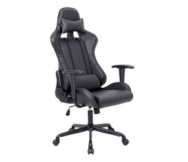 BF8350 Gaming Πολυθρόνα Γραφείου, Ανάκλιση Πλάτης έως 90°, Pu Μαύρο