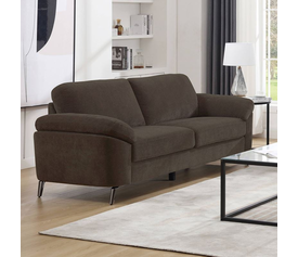 KATRINA Καναπές 3θ - Σαλονιού - Καθιστικού, Ύφασμα Καφέ, K/D