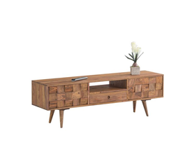 TEKA Έπιπλο TV Ξύλο Ακακία Φυσικό