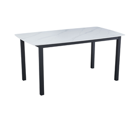 PLUTO ΤΡΑΠΕΖΙ ΛΕΥΚΟ ΜΕ ΟΨΗ ΜΑΡΜΑΡΟΥ 160x90x76