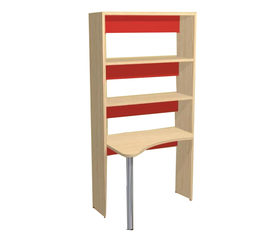 Παιδικό Γραφείο Βιβλιοθήκη από Ελληνική Μελαμίνη μήκος 123 ύψος 195 βάθος 66 AFS DALI-CHILD 123 