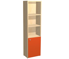 ΒΙΒΛΙΟΘΗΚΗ BOOK5 ΕΛΛΗΝΙΚΗΣ ΚΑΤΑΣΚΕΥΗΣ ΔΡΥΣ-ΠΟΡΤΟΚΑΛΙ AFS 48*32*195cm