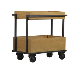 Bob Τροχήλατο Βοηθητικό Τραπεζάκι 50x35xH55cm