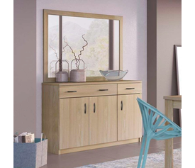 No1 Μπουφές 3Φυλλος με Καθρέφτη 120x38xH84cm