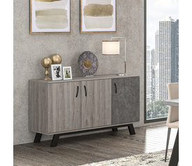 No7 Μπουφές 3Φυλλος 135x44.5xH77cm