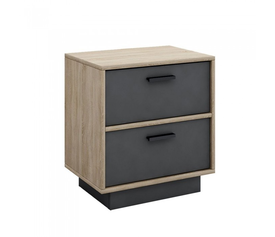 ΚΟΜΟΔΙΝΟ (MUST) ΜΕ 2 ΣΥΡΤΑΡΙΑ SONOMA/ΑΝΘΡΑΚΙ  ΔΙΑΣΤΑΣΕΙΣ..Μ.50*Π.35*Υ.55ΕΚ.