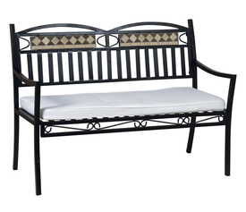 Μεταλλικός Καναπές 2 Θέσεων Με Μαξιλάρι