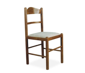 Παραδοσιακή Καρέκλα Ελληνικής Κατασκευής BTP 459 Οξιά / Ύφασμα 43x43xH88cm