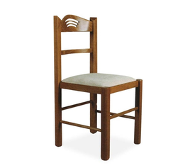 Παραδοσιακή Καρέκλα Ελληνικής Κατασκευής BTP 460 Οξιά / Ύφασμα 43x43xH88cm