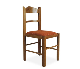 Παραδοσιακή Καρέκλα Ελληνικής Κατασκευής BTP 461 Οξιά / Ύφασμα 43x43xH88cm