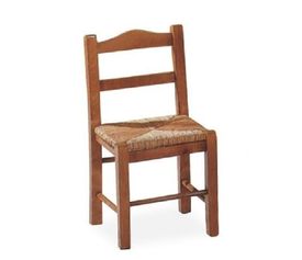 Παραδοσιακό Καρεκλάκι Τζακιού Ελληνικής Κατασκευής BTP 473 Οξιά / Ύφασμα 40x41xH64cm