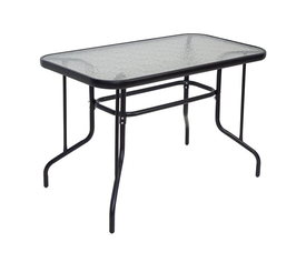 BALENO Τραπέζι Κήπου Βεράντας, Μέταλλο Βαφή Μαύρο