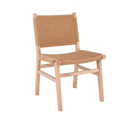 COMO Καρέκλα Τραπεζαρίας Φυσικό, Κάθισμα Paper Rope