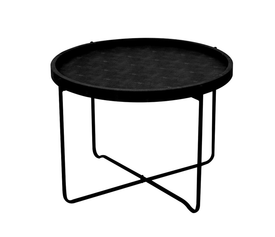 OXFORD COFFEE TABLE ΜΑΥΡΟ ΜΑΥΡΟ 63x63x42