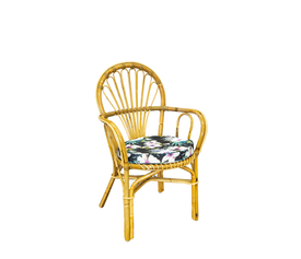 πολυθρόνα φυσικό bamboo 60*60*91 rig c-259