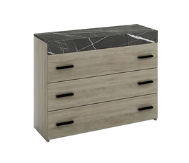 METROPOLIS ΣΥΡΤΑΡΙΕΡΑ 3ΣΥΡΤΑΡΙΑ SONOMA ΣΚΟΥΡΟ ΠΕΤΡΑ 105x45xH78cm