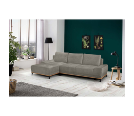 NATURA ΚΑΝΑΠΕΣ ΚΡΕΒΑΤΙ ΓΩΝΙΑ ΑΡΙΣΤΕΡΗ TAUPE 283x164x90