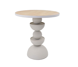 UP : DOWN 46 SIDE TABLE ΛΕΥΚΟ ΦΥΣΙΚΟ 46x46x49