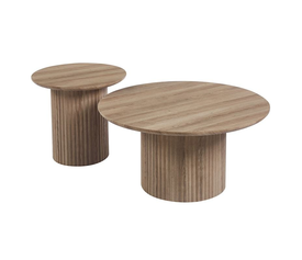 DIAZ Set-2 Τραπεζάκια Σαλονιού-Καθιστικού, ΜDF Απόχρωση Sonoma