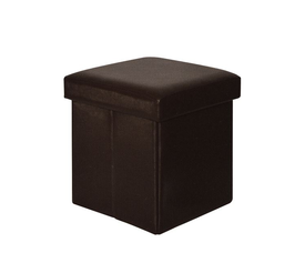 ORION Σκαμπό Αποθηκευτικό - Βοηθητικό, PU Σκούρο Καφέ