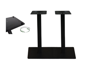 PRATO-R Βάση Τραπεζιού Μακρόστενη με ρεγουλατόρο Μέταλλο Βαφή Μαύρο (21,10kg)